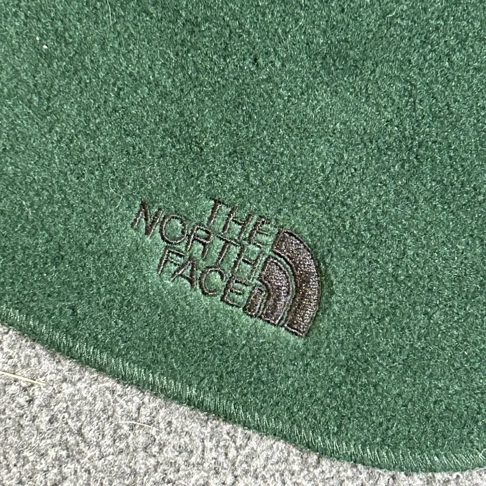 The North Face Scarf Adult One Size Green Polartec Fleece Made USA Winter Warm